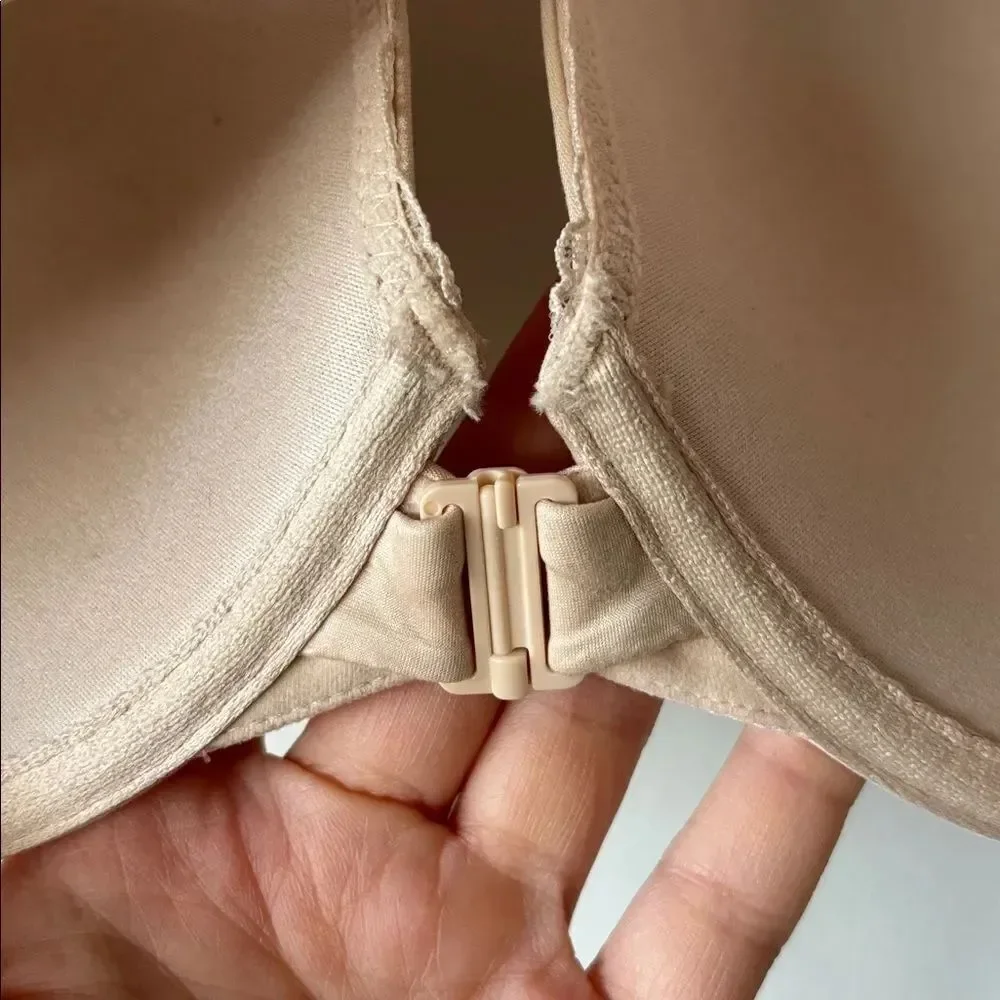 Victoria’s Secret “Body by Victoria” Perfect Shape Front Clasp Tan Bra Size 38D